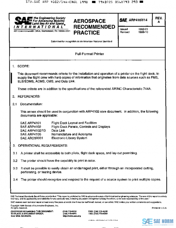 SAE ARP4102/14A PDF