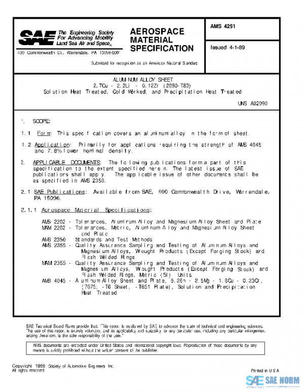 SAE AMS4251 PDF