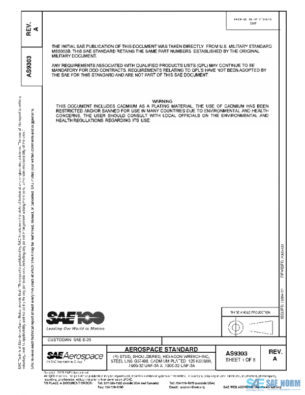 SAE AS9303A PDF