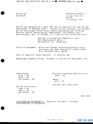 SAE AS7475 PDF