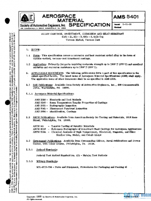 SAE AMS5401 PDF