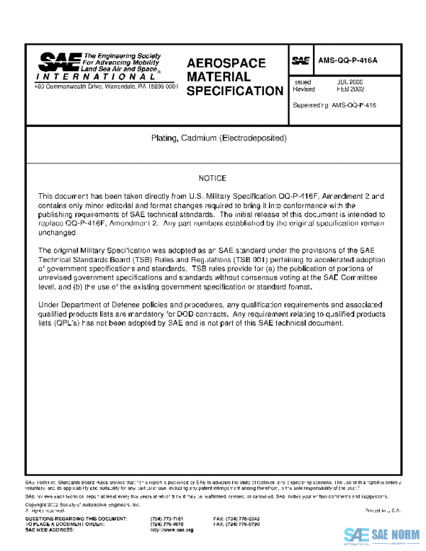 SAE AMSQQP416A PDF