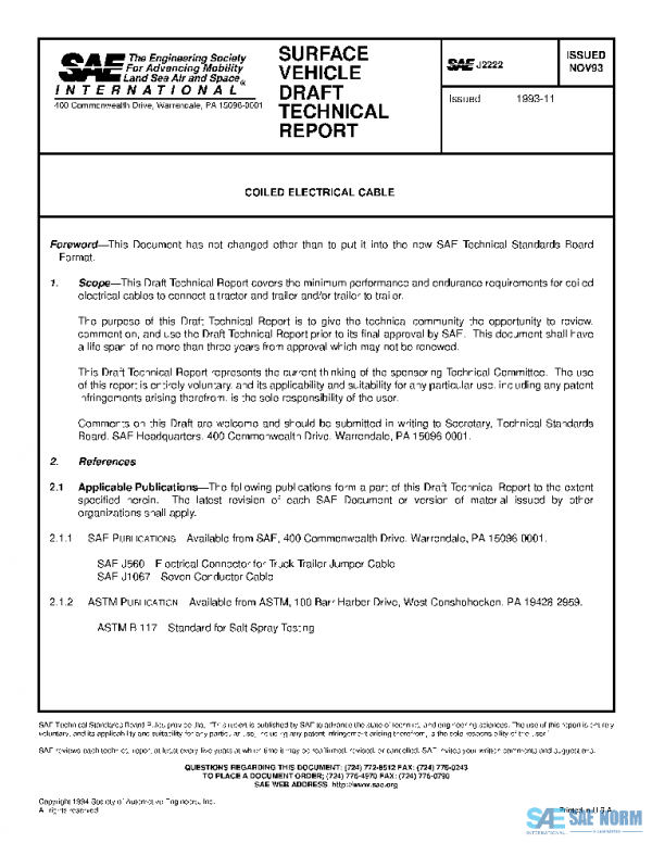 SAE J2222_199311 PDF