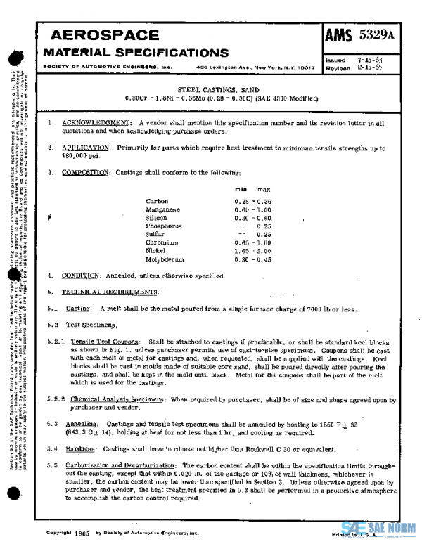 SAE AMS5329A PDF SAE AMS5329A PDF