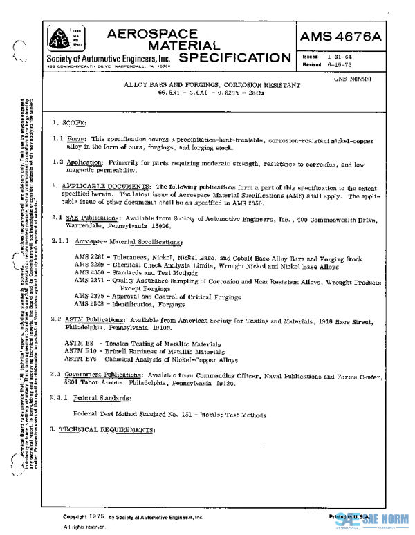 SAE AMS4676A PDF