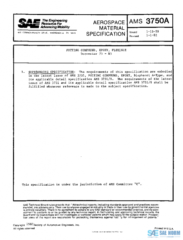 SAE AMS3750A PDF SAE AMS3750A PDF