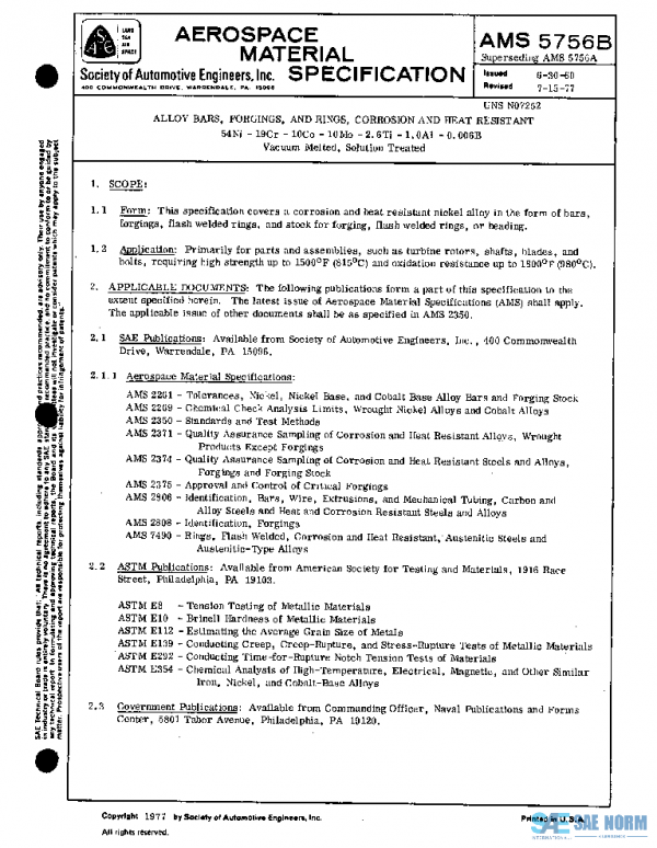 SAE AMS5756B PDF SAE AMS5756B PDF