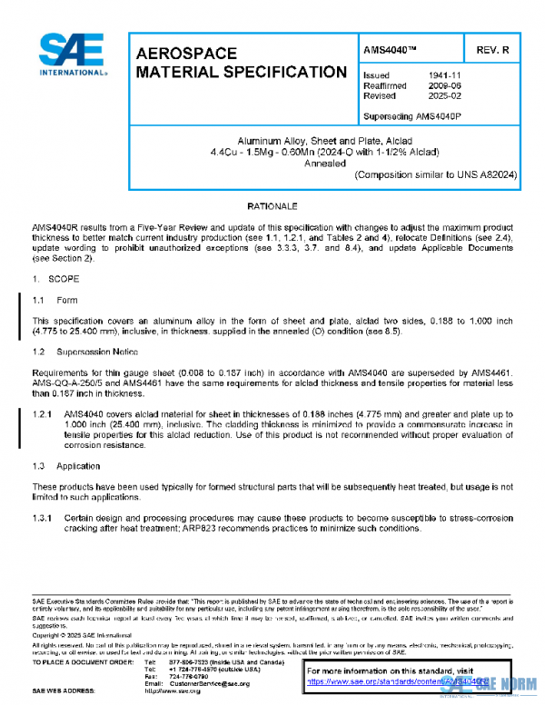SAE AMS4040R PDF