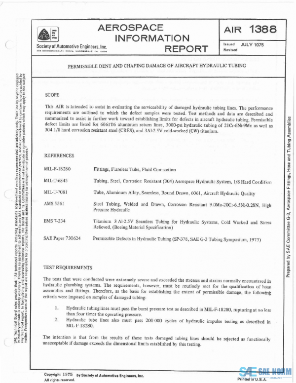 SAE AIR1388 PDF SAE AIR1388 PDF