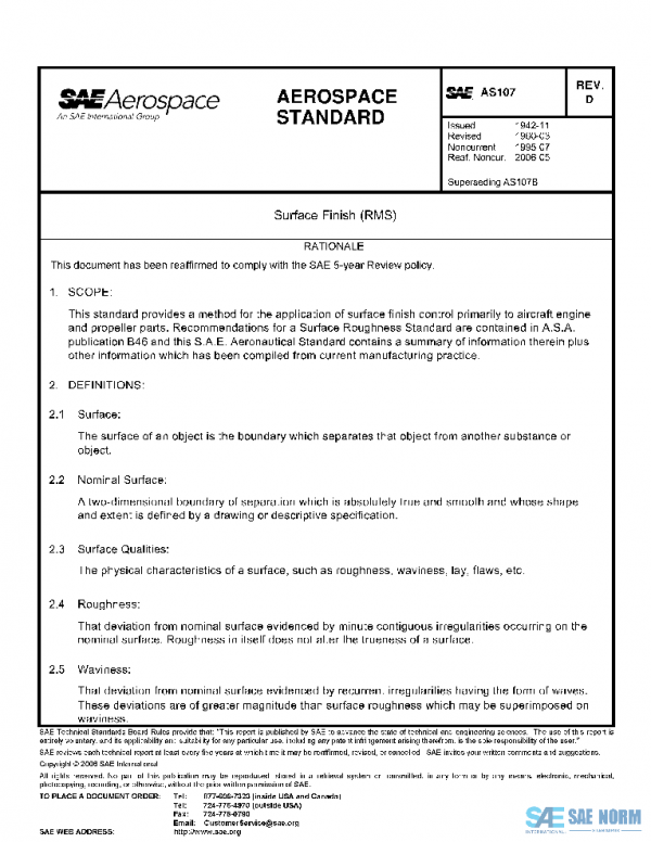 SAE AS107D PDF SAE AS107D PDF
