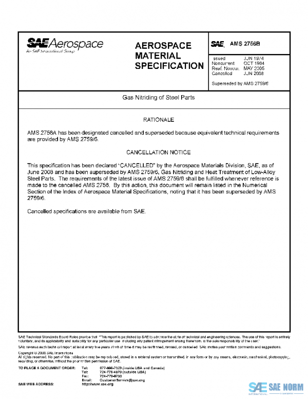 SAE AMS2756B PDF SAE AMS2756B PDF