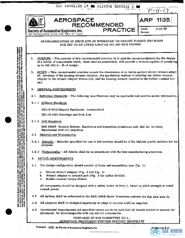 SAE ARP1135 PDF SAE ARP1135 PDF