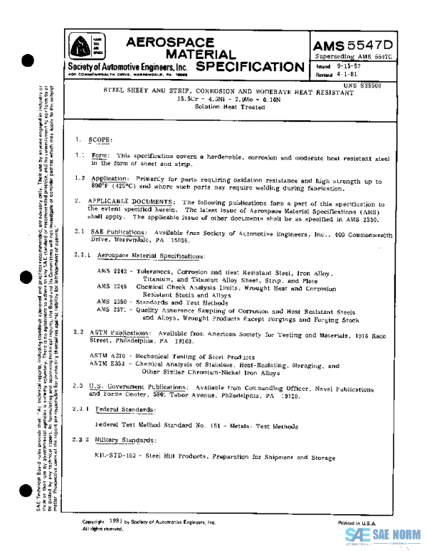 SAE AMS5547D PDF