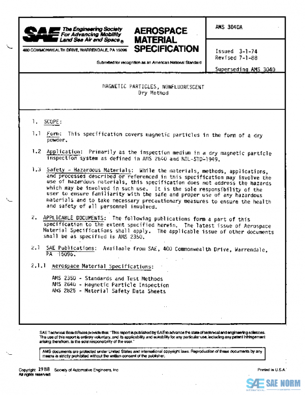 SAE AMS3040A PDF