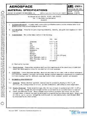 SAE AMS4909A PDF