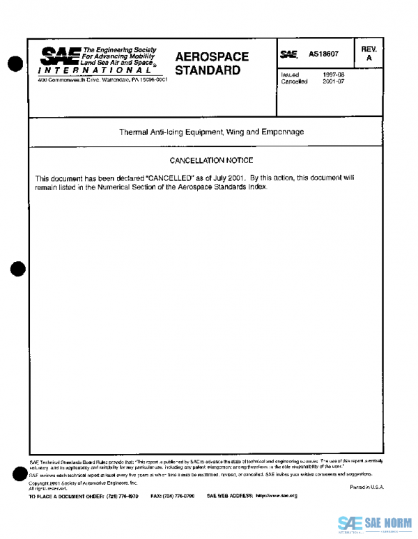 SAE AS18607A PDF