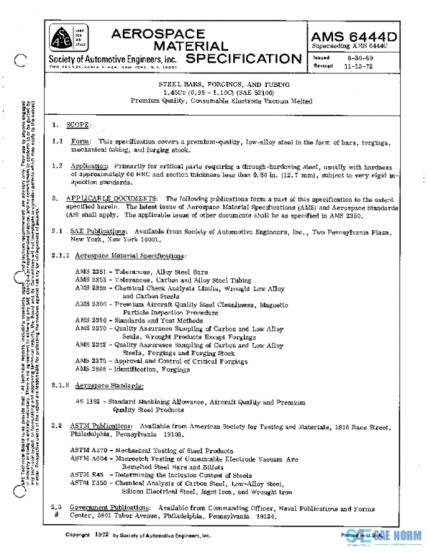 SAE AMS6444D PDF
