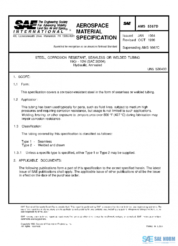 SAE AMS5567D PDF