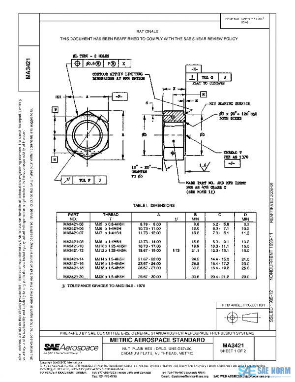 SAE MA3421 PDF