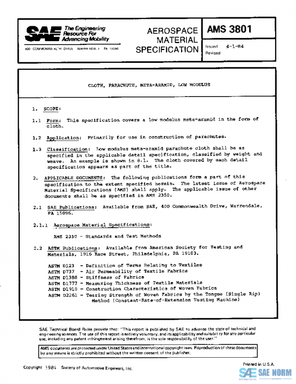 SAE AMS3801 PDF SAE AMS3801 PDF