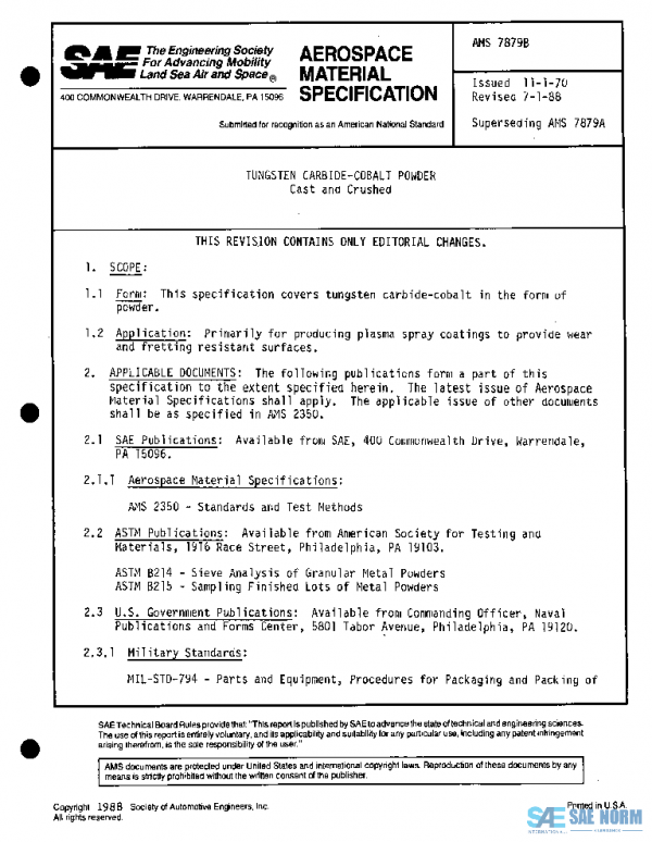SAE AMS7879B PDF