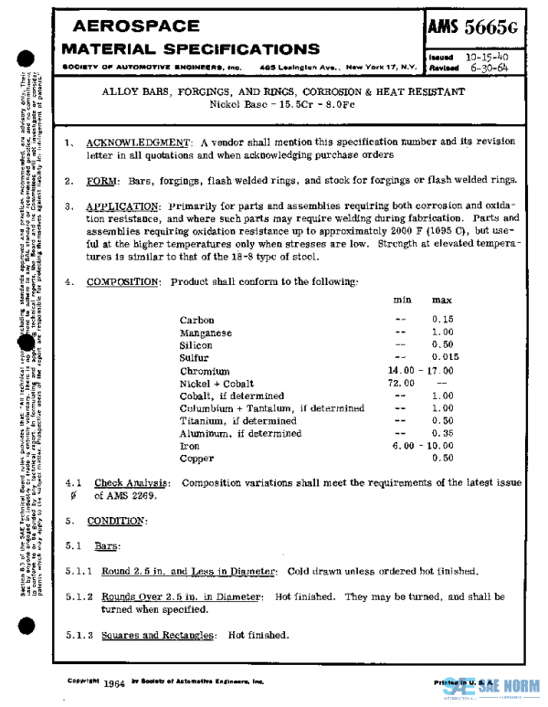 SAE AMS5665G PDF