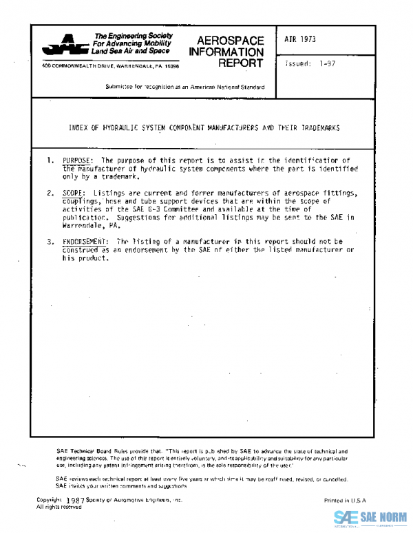 SAE AIR1973 PDF SAE AIR1973 PDF