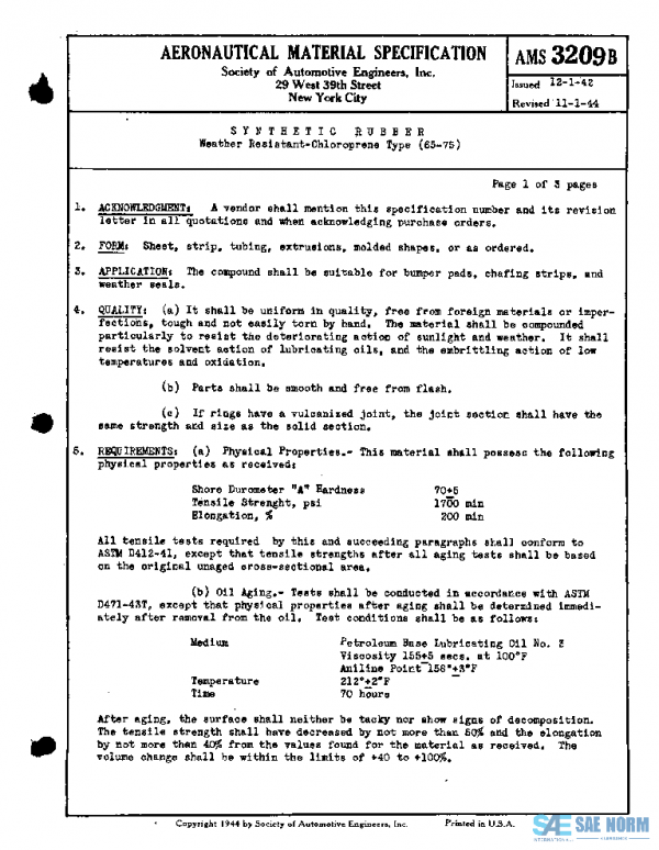 SAE AMS3209B PDF SAE AMS3209B PDF