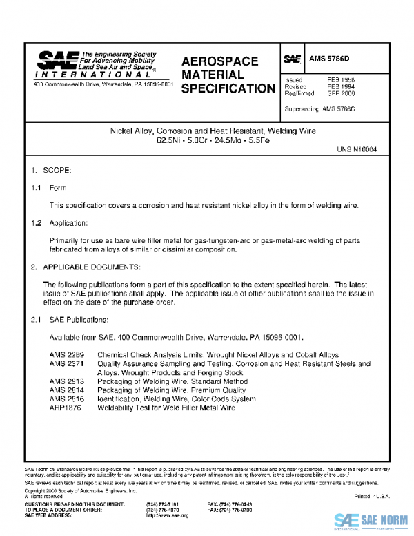 SAE AMS5786D PDF