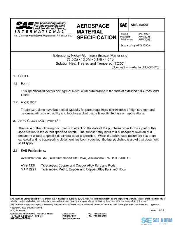 SAE AMS4590B PDF SAE AMS4590B PDF