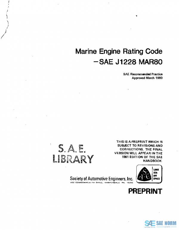 SAE J1228_198003 PDF SAE J1228_198003 PDF
