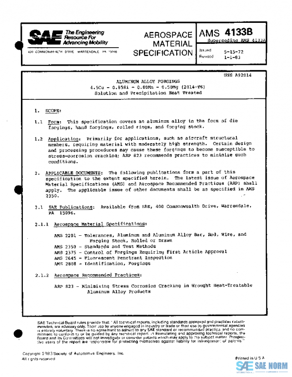 SAE AMS4133B PDF
