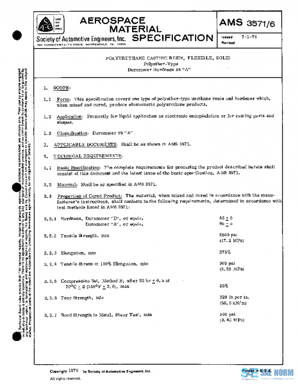 SAE AMS3571/6 PDF