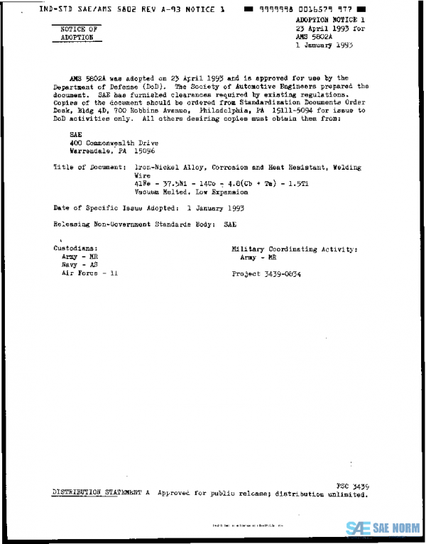 SAE AMS5802A PDF SAE AMS5802A PDF