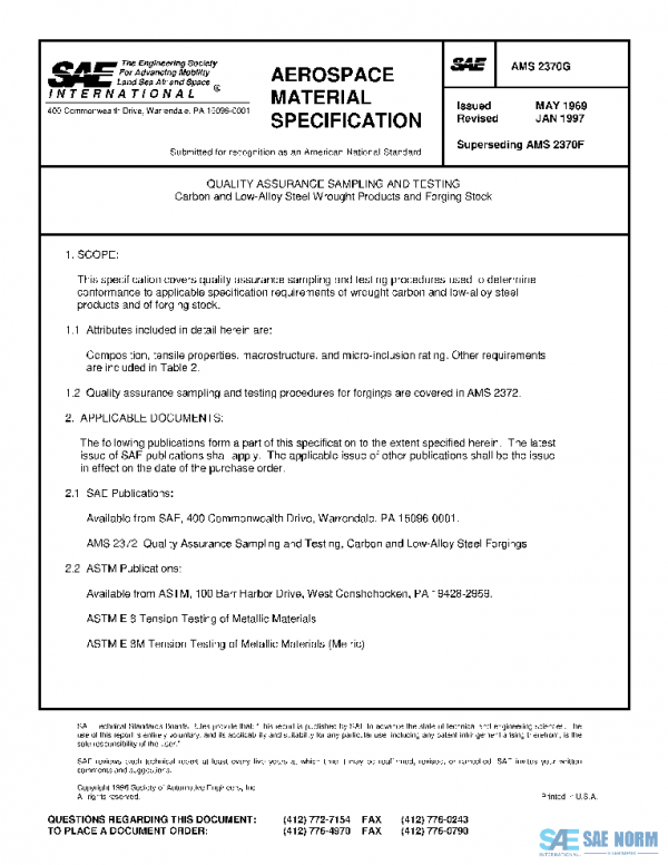 SAE AMS2370G PDF
