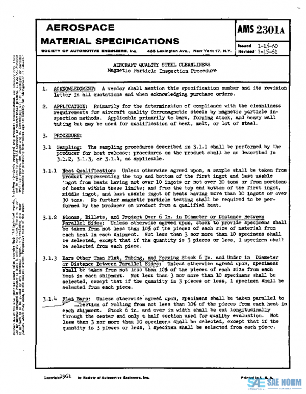 SAE AMS2301A PDF