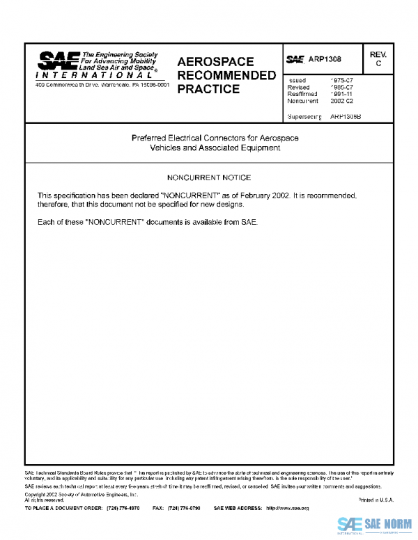SAE ARP1308C PDF