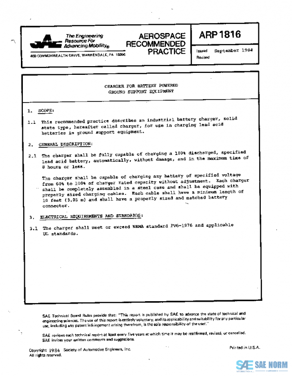 SAE ARP1816 PDF