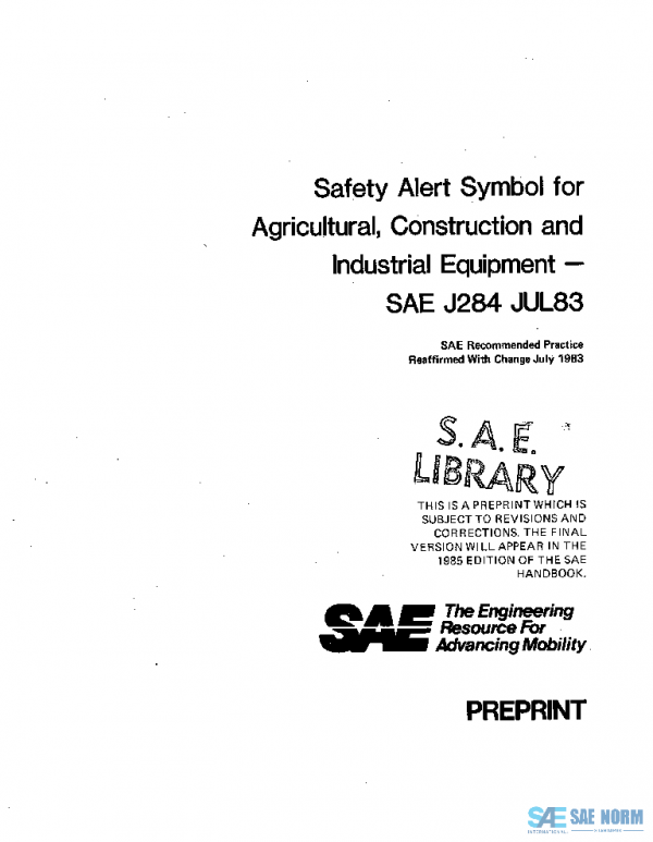 SAE J284_198307 PDF SAE J284_198307 PDF