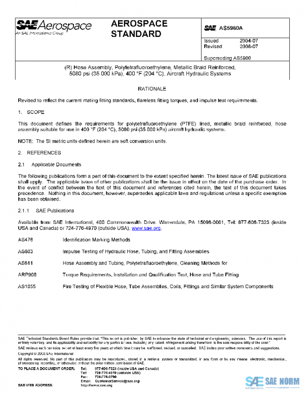 SAE AS5960A PDF SAE AS5960A PDF