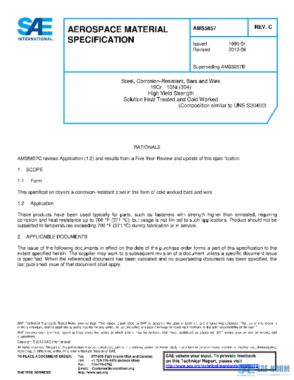 SAE AMS5857C PDF SAE AMS5857C PDF
