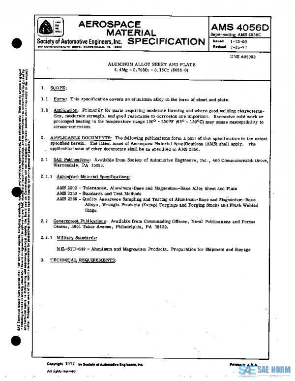 SAE AMS4056D PDF