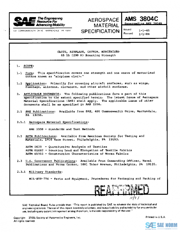 SAE AMS3804C PDF SAE AMS3804C PDF