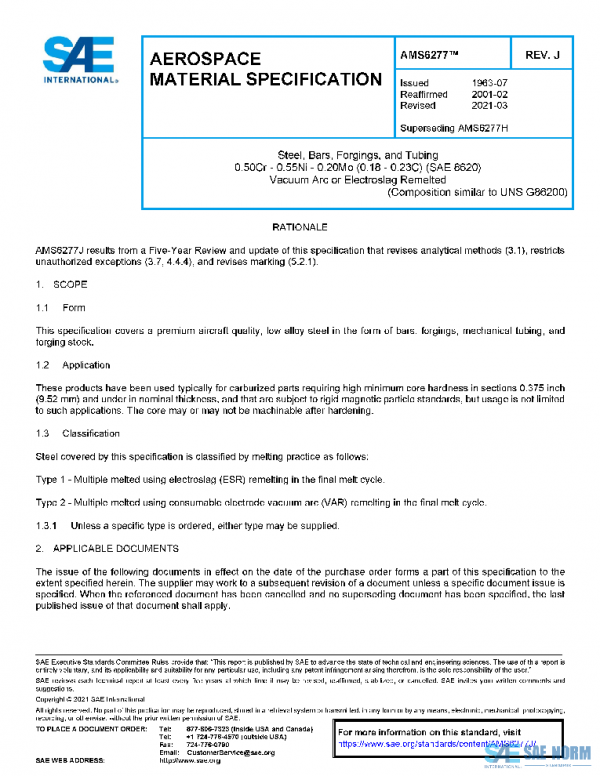 SAE AMS6277J PDF SAE AMS6277J PDF