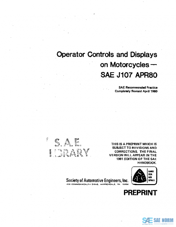 SAE J107_198004 PDF