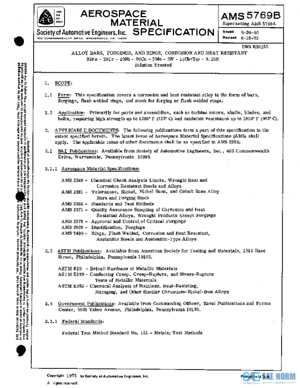 SAE AMS5769B PDF