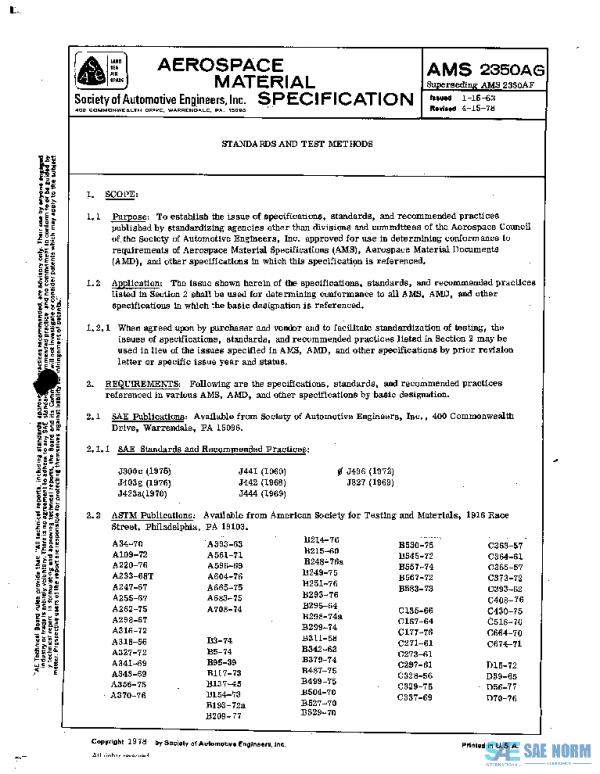 SAE AMS2350AG PDF