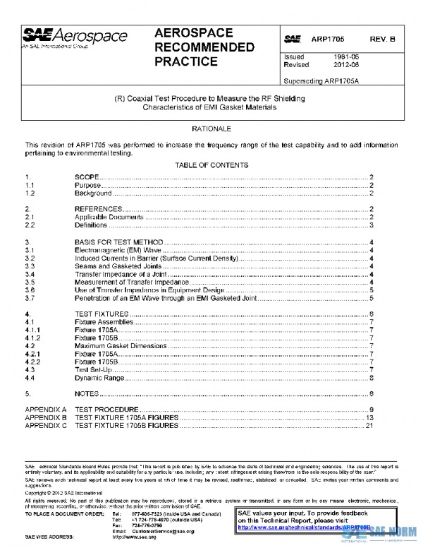 SAE ARP1705B PDF