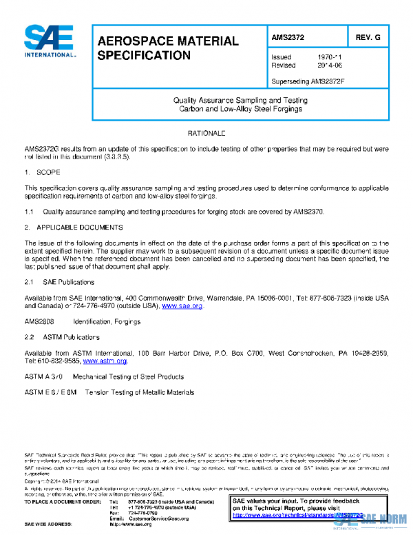 SAE AMS2372J PDF 2026