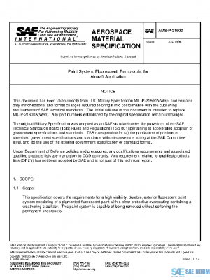 SAE AMSP21600 PDF